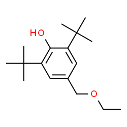 ChemSpider 2D Image | 4-(Ethoxymethyl)-2,6-bis(2-methyl-2-propanyl)phenol | C17H28O2