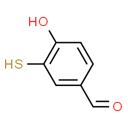 ChemSpider 2D Image | 4-Hydroxy-3-sulfanylbenzaldehyde | C7H6O2S