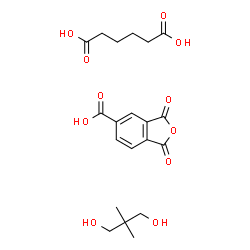 ChemSpider 2D Image | adipic acid; 2,2-dimethylpropane-1,3-diol; 1,3-dioxoisobenzofuran-5-carboxylic acid | C20H26O11