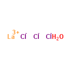 InChI=1/3ClH.La.H2O/h3*1H;;1H2/q;;;+3;/p-3