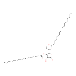 ChemSpider 2D Image | (1S)-2-Hydroxy-1-[(2R)-4-hydroxy-5-oxo-3-(palmitoyloxy)-2,5-dihydro-2-furanyl]ethyl palmitate | C38H68O8