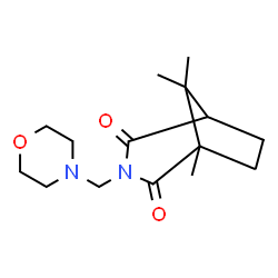 ChemSpider 2D Image | 1,8,8-Trimethyl-3-(4-morpholinylmethyl)-3-azabicyclo[3.2.1]octane-2,4-dione | C15H24N2O3