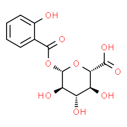ChemSpider 2D Image | Salicyl acyl glucuronide | C13H14O9