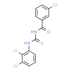 ChemSpider 2D Image | 3-Chloro-N-[(2,3-dichlorophenyl)carbamothioyl]benzamide | C14H9Cl3N2OS