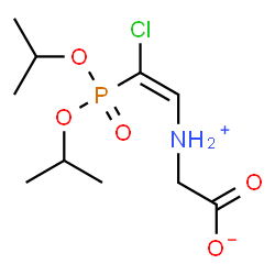 ChemSpider 2D Image | N-[(E)-2-Chloro-2-(diisopropoxyphosphoryl)vinyl]glycine | C10H19ClNO5P