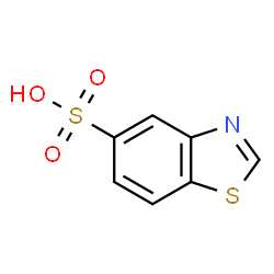 ChemSpider 2D Image | 1,3-Benzothiazole-5-sulfonic acid | C7H5NO3S2