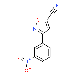 ChemSpider 2D Image | 3-(3-Nitrophenyl)-1,2-oxazole-5-carbonitrile | C10H5N3O3