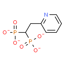 ChemSpider 2D Image | [2-(2-Pyridinyl)-1,1-ethanediyl]bis(phosphonate) | C7H7NO6P2