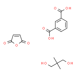ChemSpider 2D Image | 2,2-dimethylpropane-1,3-diol; furan-2,5-dione; isophthalic acid | C17H20O9
