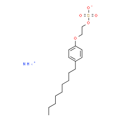 ChemSpider 2D Image | Ammonium 2-(4-nonylphenoxy)ethyl sulfate | C17H31NO5S