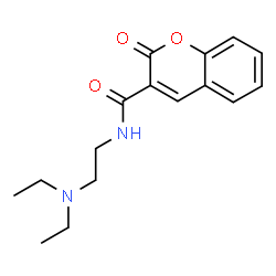 ChemSpider 2D Image | N-[2-(Diethylamino)ethyl]-2-oxo-2H-chromene-3-carboxamide | C16H20N2O3
