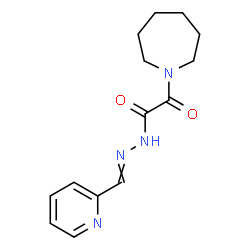 ChemSpider 2D Image | 2-(1-Azepanyl)-2-oxo-N'-(2-pyridinylmethylene)acetohydrazide | C14H18N4O2