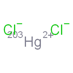 ChemSpider 2D Image | (~203~Hg)Mercury dichloride | Cl2203Hg