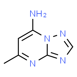 ChemSpider 2D Image | 5-Methyl[1,2,4]triazolo[1,5-a]pyrimidin-7-amine | C6H7N5