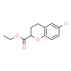 ChemSpider 2D Image | Ethyl 6-chloro-2-chromanecarboxylate | C12H13ClO3
