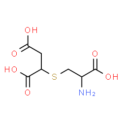 ChemSpider 2D Image | 2-[(2-Amino-2-carboxyethyl)thio]butanedioic acid | C7H11NO6S