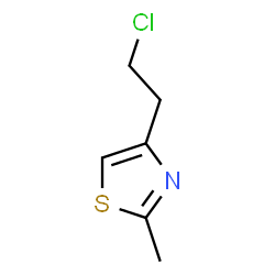 ChemSpider 2D Image | 4-(2-Chloroethyl)-2-methylthiazole | C6H8ClNS