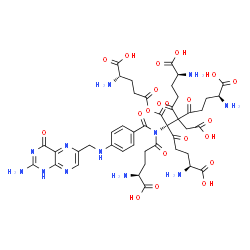 ChemSpider 2D Image | Hexaglutamyl folate | C44H54N12O21