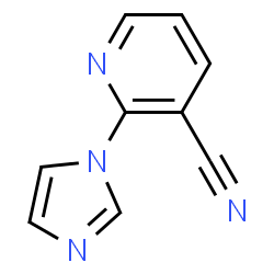 ChemSpider 2D Image | 2-(1H-Imidazol-1-yl)nicotinonitrile | C9H6N4