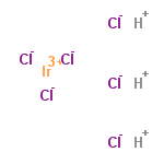 InChI=1/6ClH.Ir/h6*1H;/q;;;;;;+3/p-3
