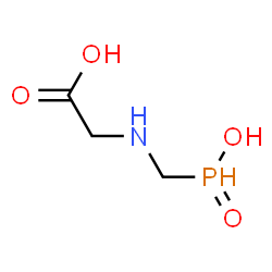 ChemSpider 2D Image | N-{[Hydroxy(oxido)phosphoranyl]methyl}glycine | C3H8NO4P