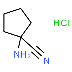 ChemSpider 2D Image | 1-aminocyclopentanecarbonitrile hydrochloride | C6H11ClN2