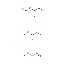 ChemSpider 2D Image | ethyl 2-methylprop-2-enoate; methyl 2-methylprop-2-enoate; methyl prop-2-enoate | C15H24O6