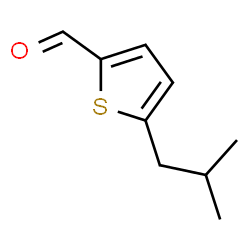ChemSpider 2D Image | 5-Isobutyl-2-thiophenecarbaldehyde | C9H12OS