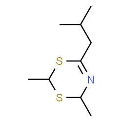 ChemSpider 2D Image | 6-Isobutyl-2,4-dimethyl-4H-1,3,5-dithiazine | C9H17NS2