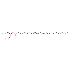 ChemSpider 2D Image | 1,3-Dihydroxy-2-propanyl 5,8,11,14-icosatetraenoate | C23H38O4