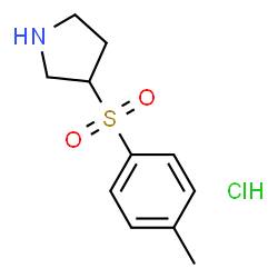 ChemSpider 2D Image | 3-(4-methylphenylsulfonyl)pyrrolidine hydrochloride | C11H16ClNO2S