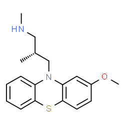 ChemSpider 2D Image | 10H-Phenothiazine-10-propanamine, 2-methoxy-N,beta-dimethyl-, (R)- | C18H22N2OS