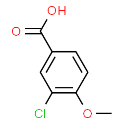 ChemSpider 2D Image | 3-chloro-p-anisic acid | C8H7ClO3