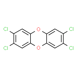 ChemSpider 2D Image | 2,3,7,8-Tetrachlorodibenzo-p-dioxin | C12H4Cl4O2
