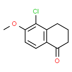 ChemSpider 2D Image | 5-Chloro-6-methoxy-3,4-dihydro-1(2H)-naphthalenone | C11H11ClO2