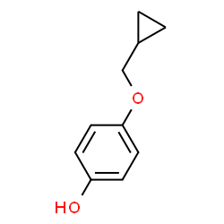 ChemSpider 2D Image | 4-(Cyclopropylmethoxy)phenol | C10H12O2