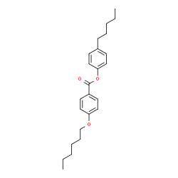 ChemSpider 2D Image | 4-Pentylphenyl 4-hexyloxybenzoate | C24H32O3