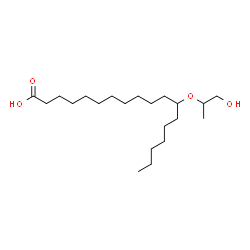 ChemSpider 2D Image | 12-[(1-Hydroxy-2-propanyl)oxy]octadecanoic acid | C21H42O4