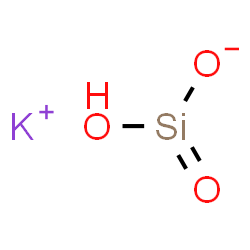 ChemSpider 2D Image | Potassium hydroxy(oxo)silanolate | HKO3Si