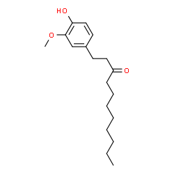 ChemSpider 2D Image | 1-(4-Hydroxy-3-methoxyphenyl)-3-undecanone | C18H28O3