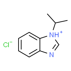 ChemSpider 2D Image | 1-Isopropyl-1H-3,1-benzimidazol-1-ium chloride | C10H13ClN2