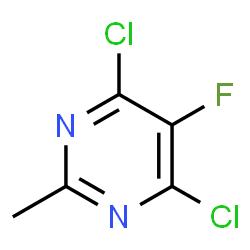 ChemSpider 2D Image | 4,6-Dichloro-5-fluoro-2-methylpyrimidine | C5H3Cl2FN2