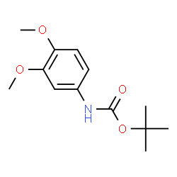 ChemSpider 2D Image | tert-butyl N-(3,4-dimethoxyphenyl)carbamate | C13H19NO4