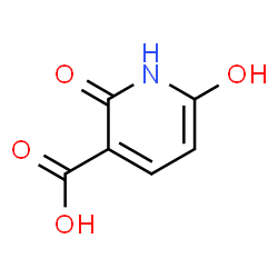 ChemSpider 2D Image | 2-Hydroxy-6-oxo-1,6-dihydro-3-pyridinecarboxylic acid | C6H5NO4