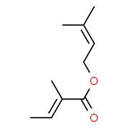 ChemSpider 2D Image | 3-Methyl-2-buten-1-yl (2E)-2-methyl-2-butenoate | C10H16O2