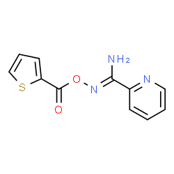 ChemSpider 2D Image | N-[(2-Thienylcarbonyl)oxy]-2-pyridinecarboximidamide | C11H9N3O2S