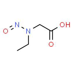 ChemSpider 2D Image | [Ethyl(nitroso)amino]acetic acid | C4H8N2O3