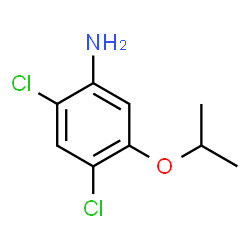 ChemSpider 2D Image | 2,4-Dichloro-5-isopropoxyaniline | C9H11Cl2NO
