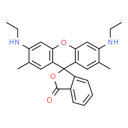 ChemSpider 2D Image | 3',6'-Bis(ethylamino)-2',7'-dimethyl-3H-spiro[2-benzofuran-1,9'-xanthen]-3-one | C26H26N2O3