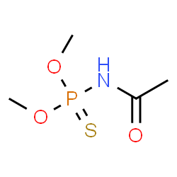 ChemSpider 2D Image | O,O-Dimethyl acetylphosphoramidothioate | C4H10NO3PS
